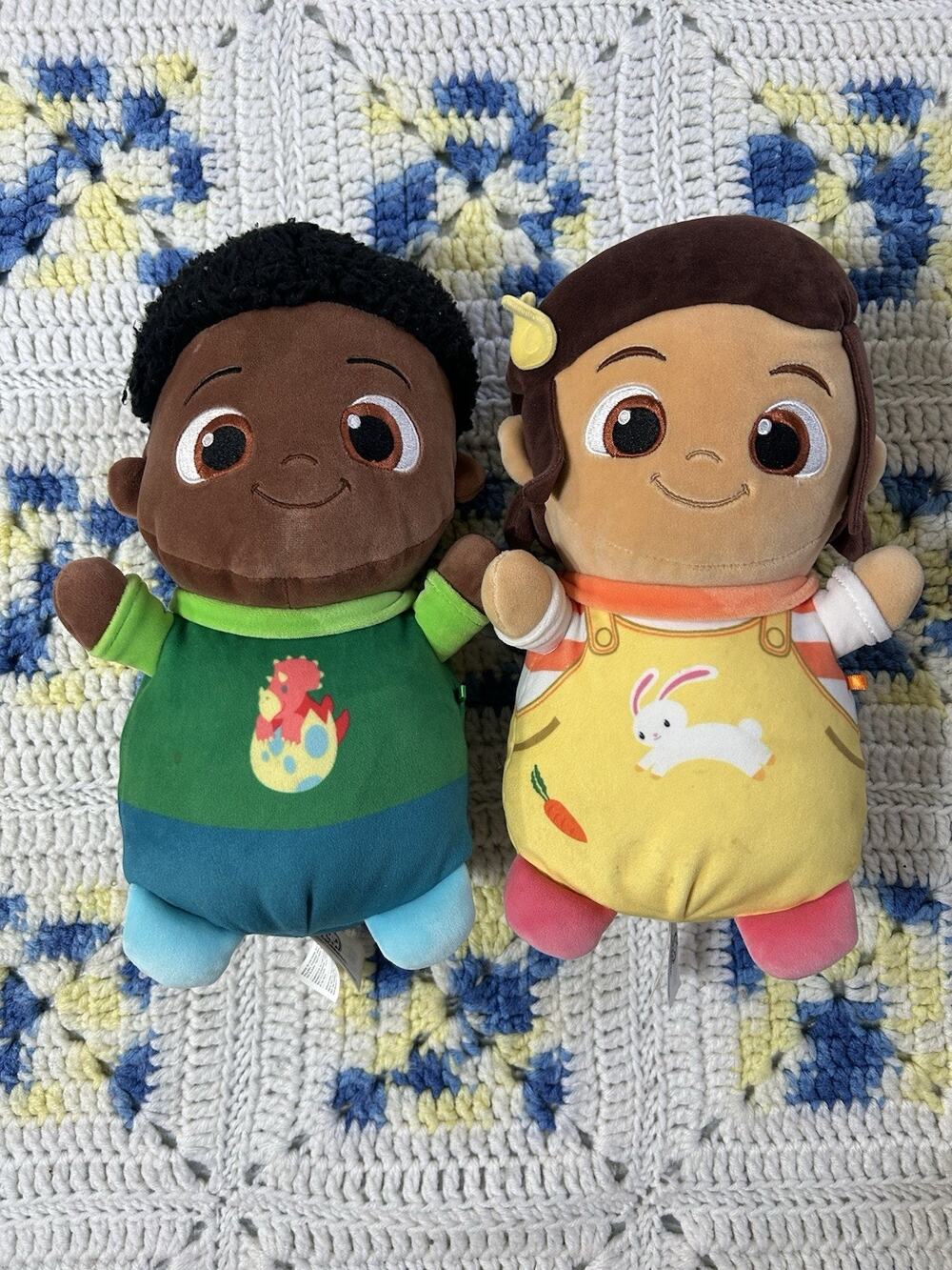 Squishmallows Cocomelon Hug Mees Cody & Nina 10” Plush Bundle